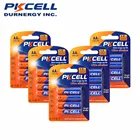 Щелочные батареи PKCELL E91 AM3 MN1500 LR6 1,5 в AA для электрических игрушек, Фотоаппаратов, бритвенных станков, 20 шт.5 карт