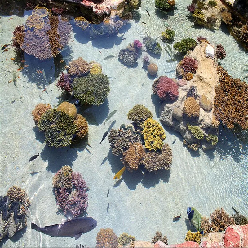 Beibehang напольная роспись для ванной комнаты HD Коралл современное искусство