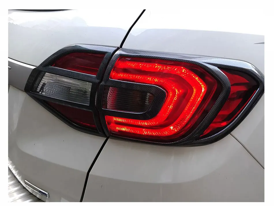 YCSUNZ ABS детали для отделки автомобиля УГЛЕРОДНЫЙ Задний фонарь led Накладка на заднюю фару аксессуары для Ford Everest Endeavour
