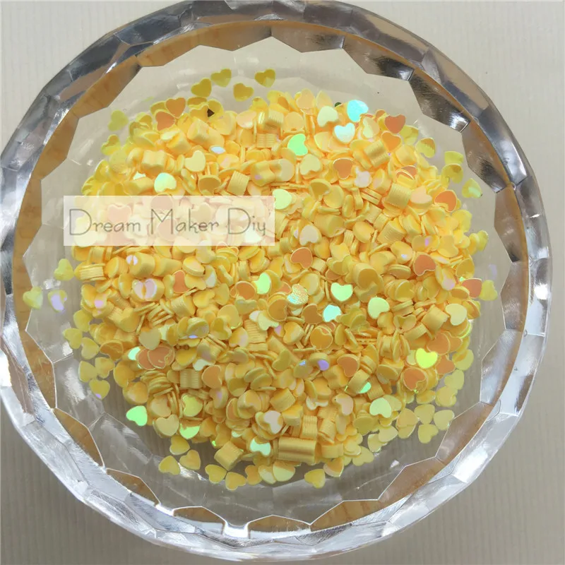 10 г 3 мм милые в форме сердца ПВХ свободные пайетки для дизайна ногтей