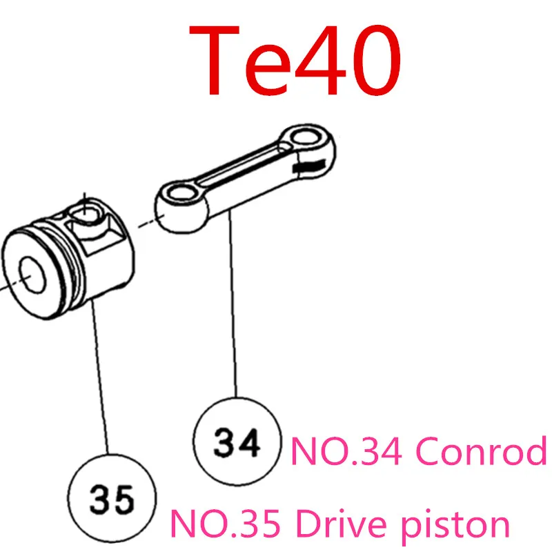 Приводной поршневой шток для Hilti TE40 TE 40 76174 208554 аксессуары электроинструментов