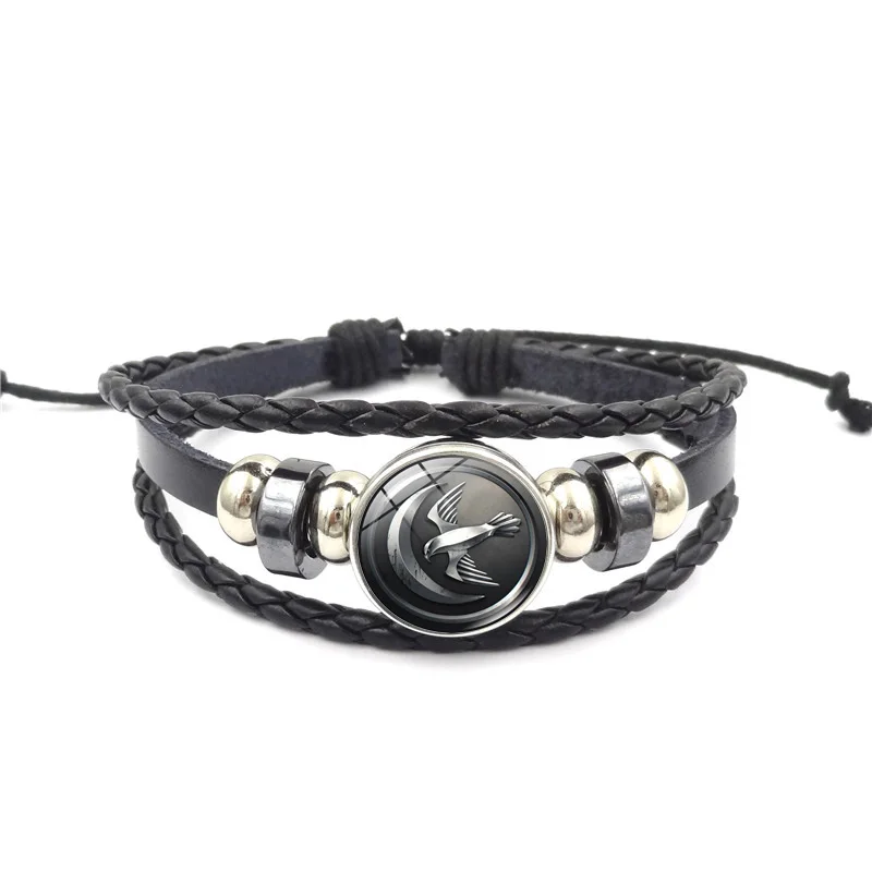 Браслет с пряжкой из стекла в виде Игры престолов ручная работа Многослойный