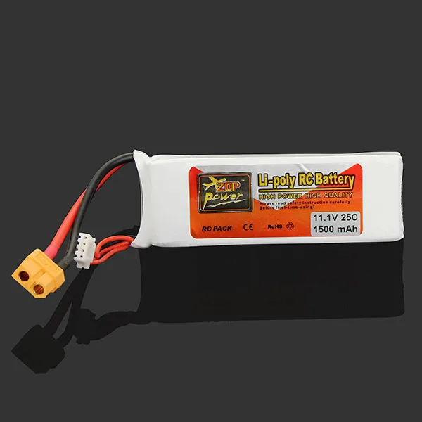 Высококачественная аккумуляторная батарея ZOP Power 3S 11 1 В 1500 мАч 25C перезаряжаемая
