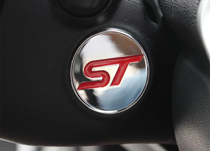 Цвет моей жизни ABS Chrome St Логотип пайетки ключ зажигания кольцо наклейки для Ford Fiesta Ecosport 2012- аксессуары