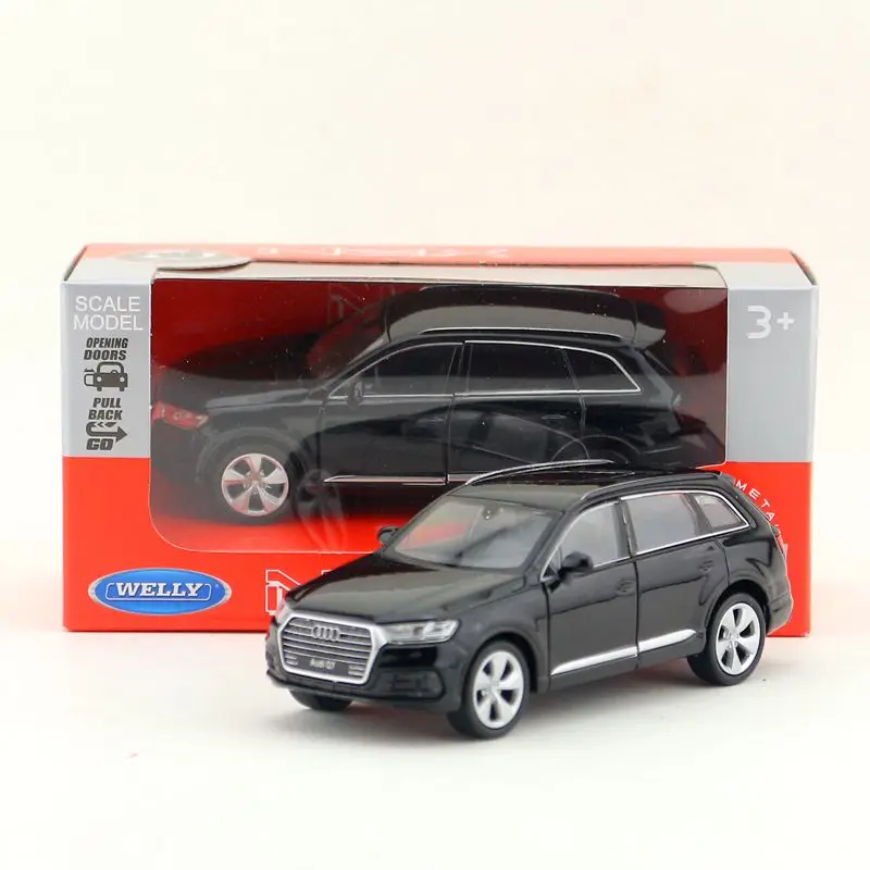 Welly литая под давлением металлическая модель/1:36 весы/Audi Q7 SUV игрушечная машинка/оттягивающая обучающая Коллекция/для детского подарка или для коллекции