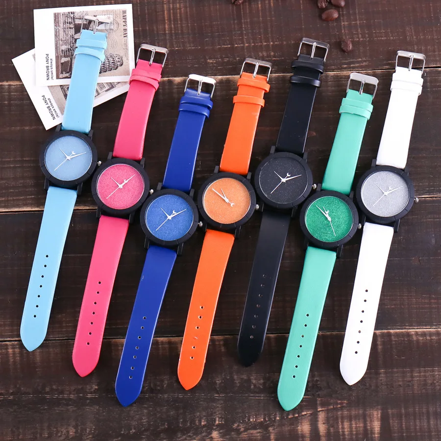 Милые луны и звезд дизайн аналоговые наручные часы для женщин неповторимую