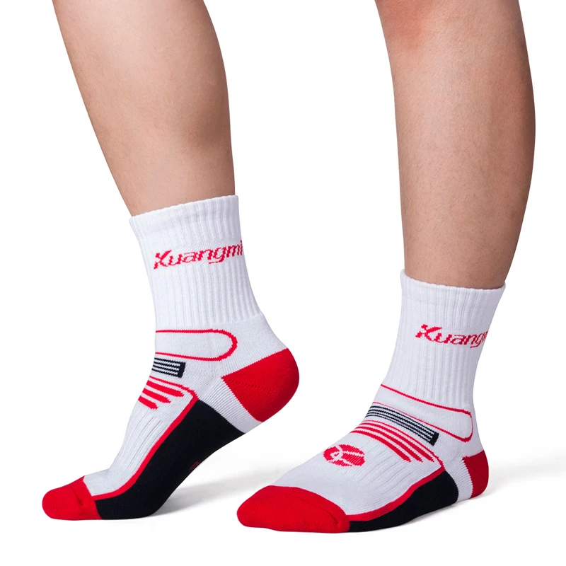 Kuangmi 1 Pair Sports Running Basketball Socks for Kids Breathable Compression Outdoor Soccer Football Sock Stocking Boys Girls