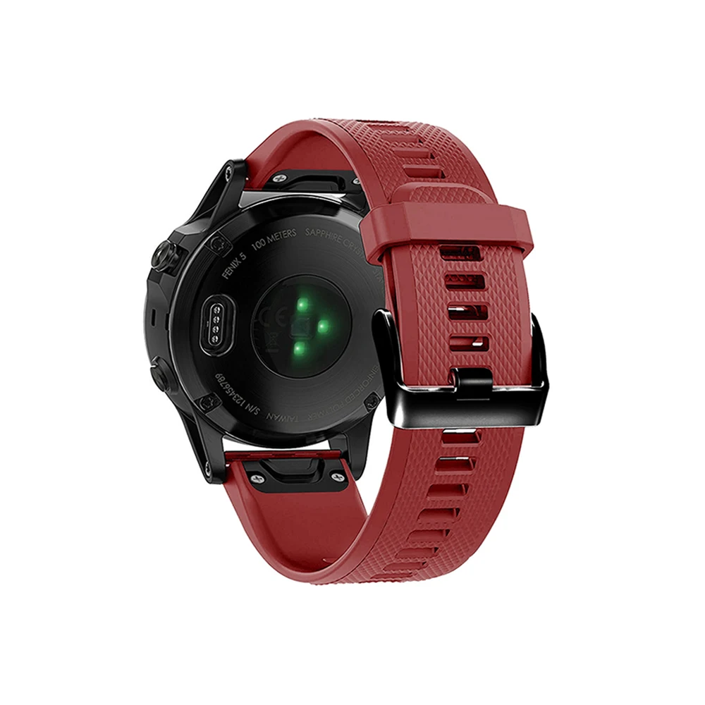 22 мм быстроразъемный силиконовый ремешок для часов Garmin Fenix 5/5 Plus на запястье легко