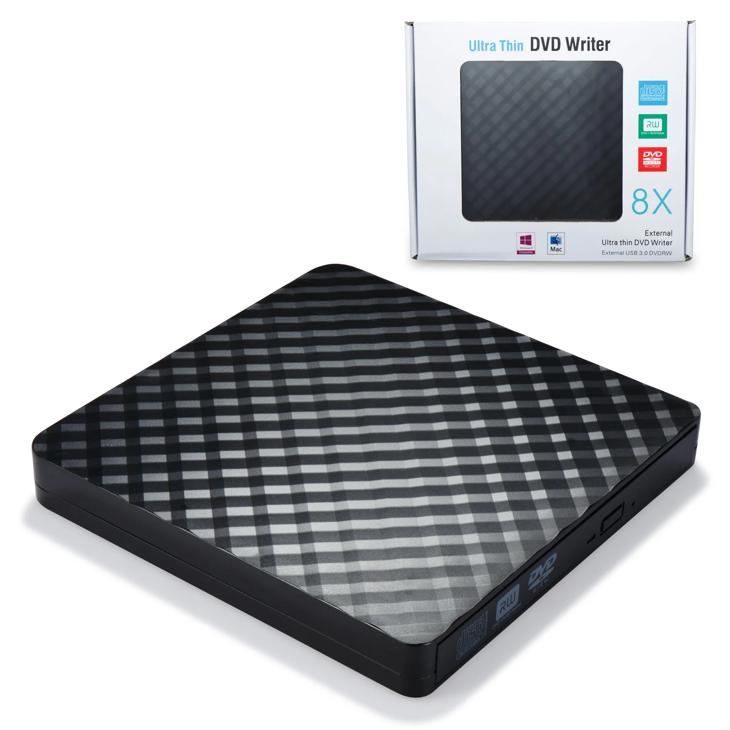 Тонкий DVD горелка usb3.0 гофрированный Внешний привод