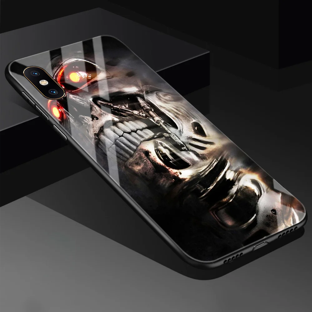 Чехол-накладка Finder для Xiaomi mi 8 с изображением игры над черепом, жесткая задняя крышка из закаленного стекла для телефона mi x 2 2 s, чехол Xiaomi mi 8 9 SE Max 3 - Цвет: 01103