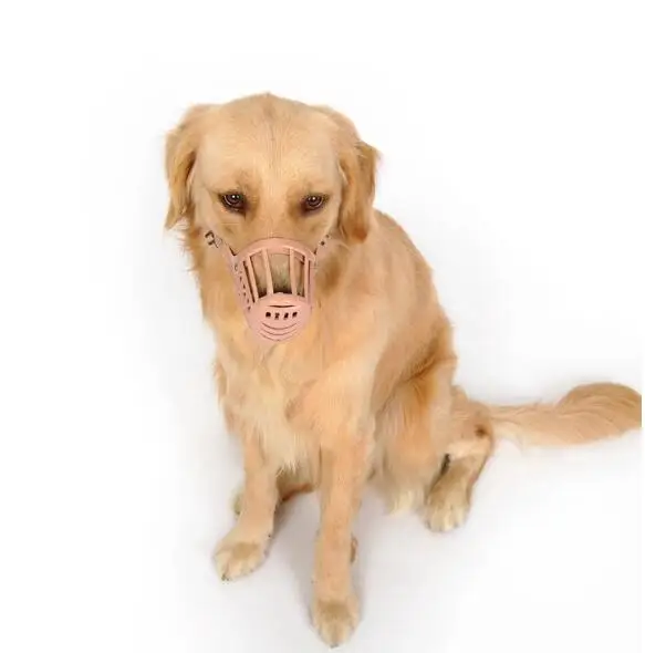 Регулируемый пластиковый намордник для собак с защитой от лай и остановки собаки