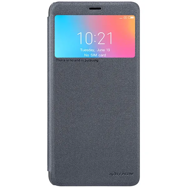 Nillkin чехол для телефона для Xiaomi Redmi 6 Чехол блестящий кожаный чехол для Redmi 6 окно полное покрытие защитный чехол для телефона s Capinha - Цвет: Grey