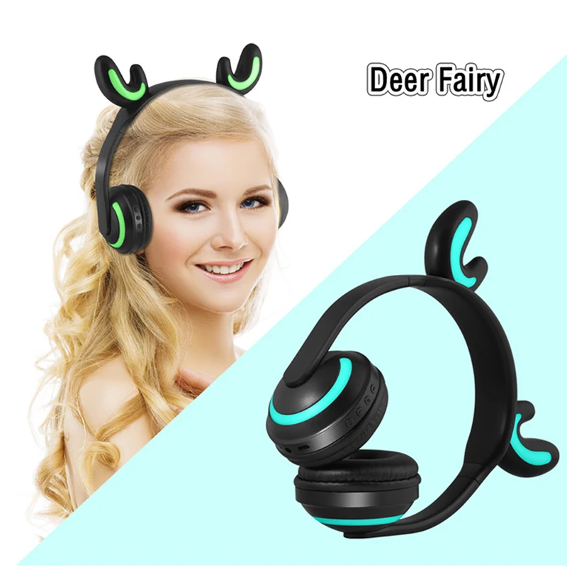2019 Bluetooth Беспроводные наушники с кошачьими ушками в сложенном виде головная