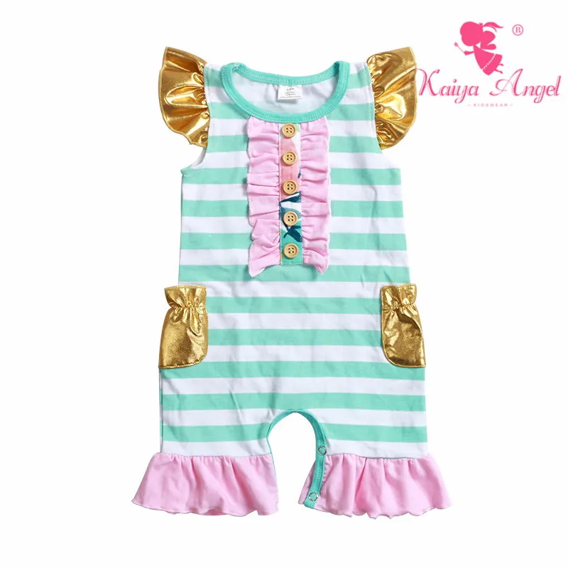 Kaiya Angel 2018 детская одежда для мальчиков и девочек летняя хлопковая комбинезон с
