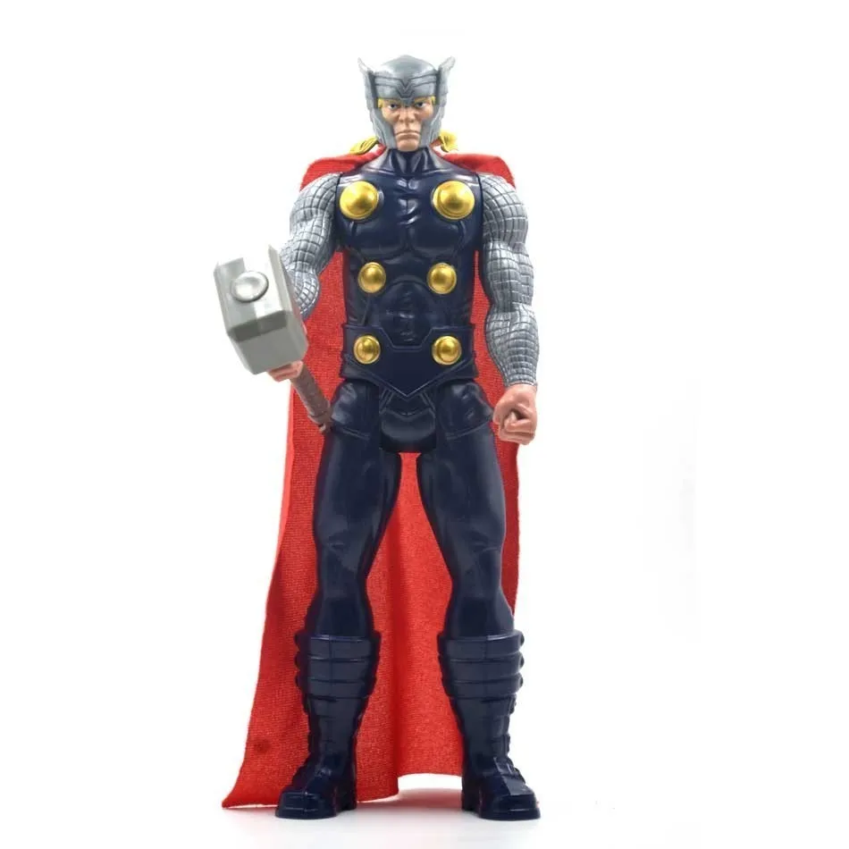 Thor no box 30 см Marvel Мстители игрушки танос Халк Бастер человек паук Железный человек Капитан Америка Тор Росомаха Черная пантера фигурка куклы - Цвет: Thor no box