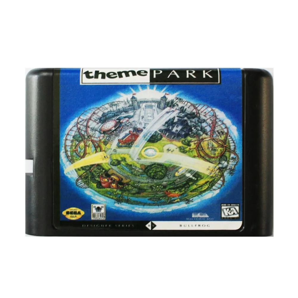 

Theme Park 16 bit MD Game Card For Sega Mega Drive For SEGA Genesis