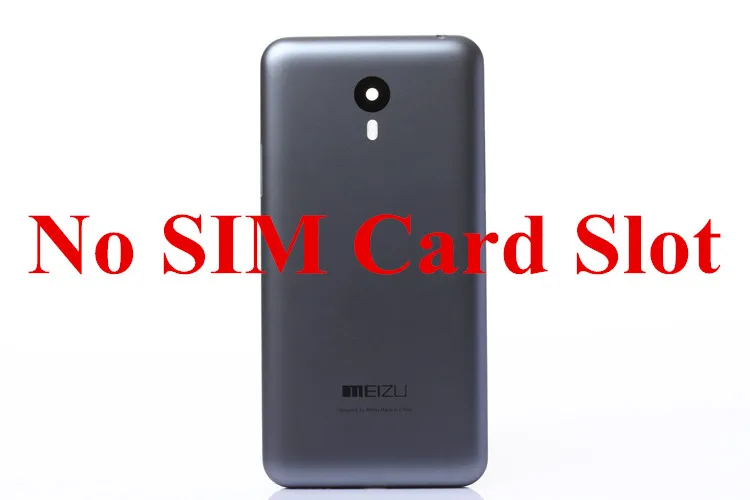 Официальный корпус батареи чехол для meizu m2 note 5,5 дюймов телефон сумка чехол meizu m2 note 5," запасные части - Цвет: Gray No Slot