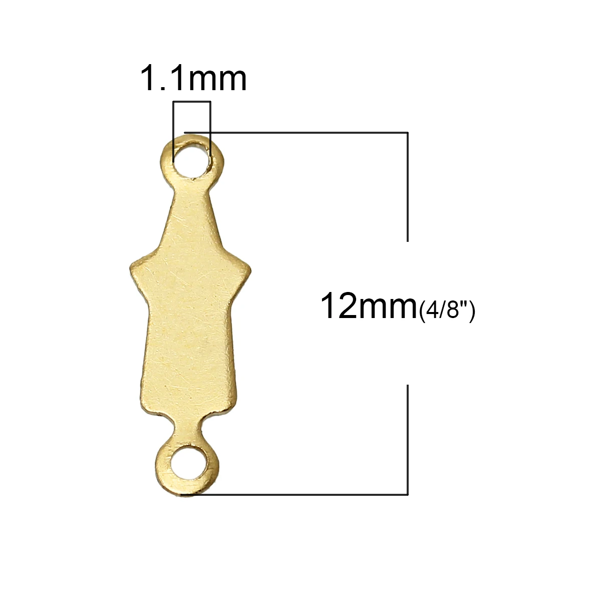 DoreenBeads медные разъемы фурнитура звезда латунный тон 12 0 мм (4/8 дюйма) x 4 (1/8 30 шт.