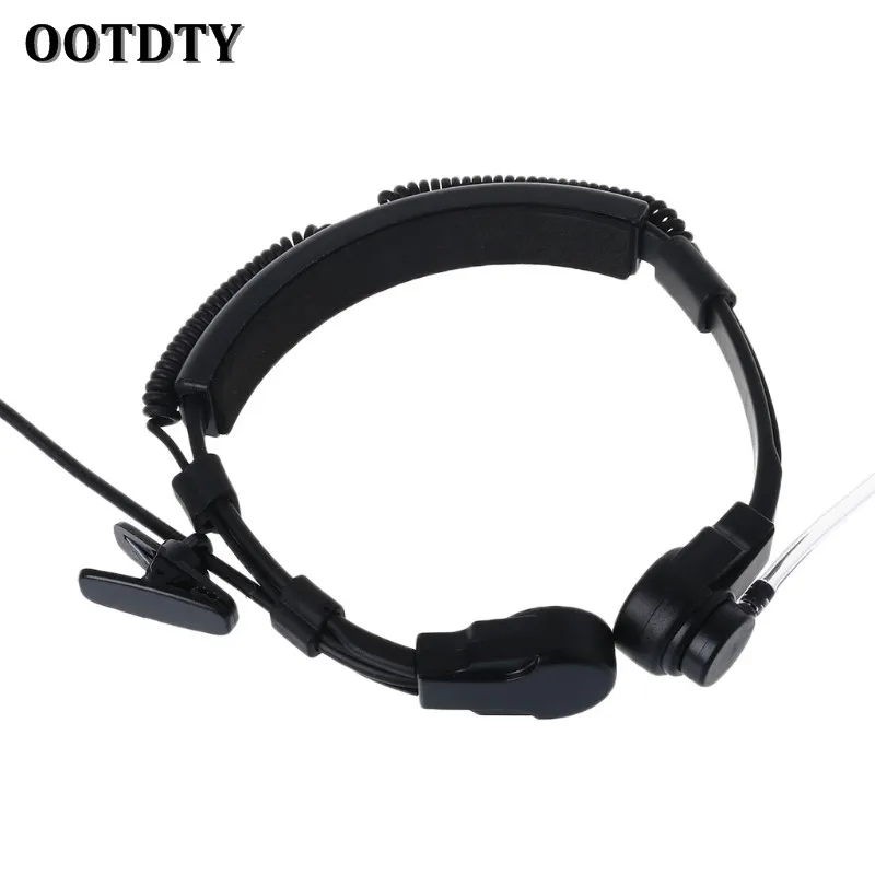OOTDTY наушники-вкладыши 3 5 мм Тактический Горло микрофон скрытый акустический