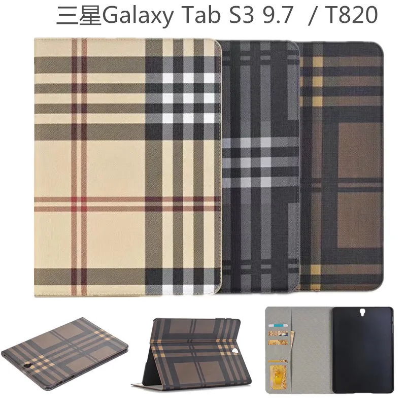Модный чехол для samsung Galaxy Tab S3 T820 T825, 9,7 дюймов, чехол для планшета s, сетчатый Стильный кожаный чехол с подставкой+ ручка