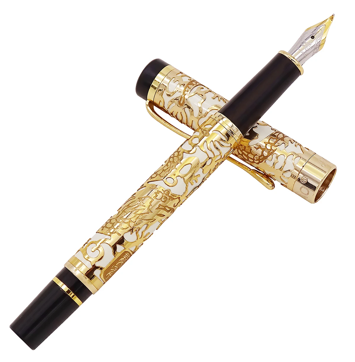Jinhao 5000 винтажная Роскошная металлическая ручка перьевая для каллиграфии