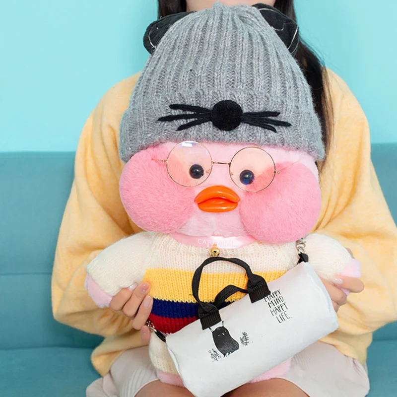 U 50 см Kawaii LaLafanfan кафе утка плюшевая игрушка милые животные Утка Мягкая кукла детские игрушки Рождественский подарок на день рождения для детей - Цвет: U