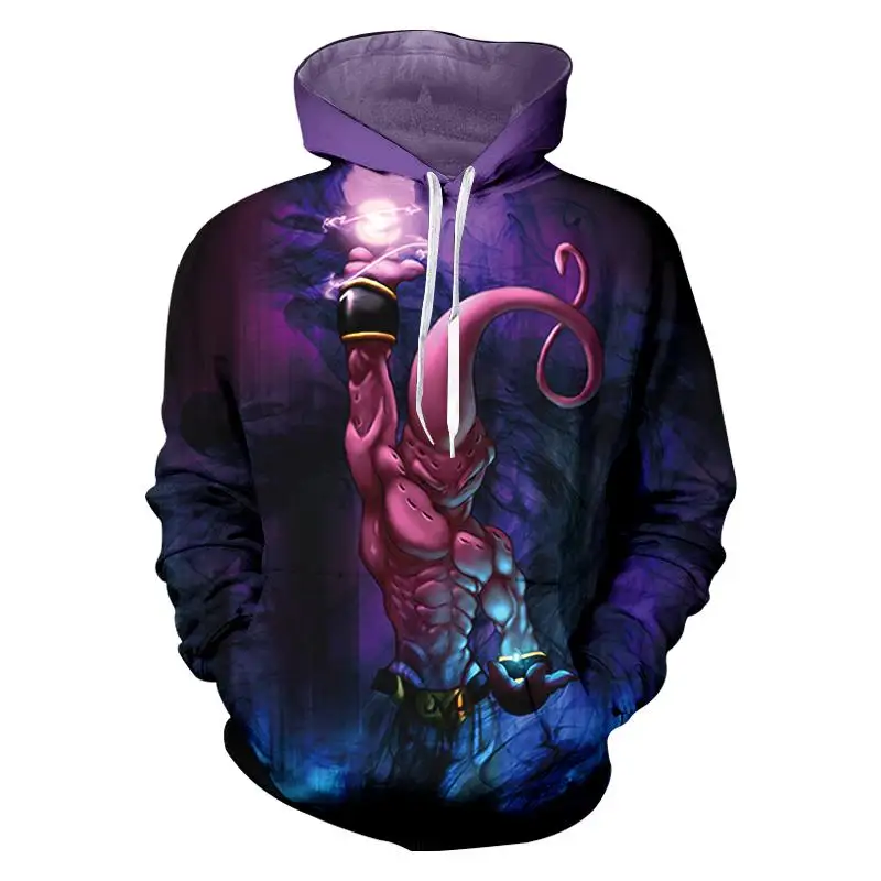 CJLM 3d Толстовка мужская забавная печать Dragon Ball Z толстовки худи в стиле аниме Homme