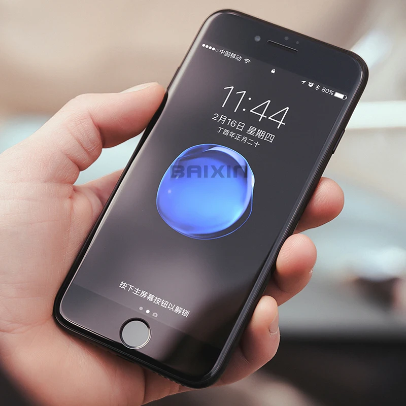 Baixin протектор экрана для iphone X 8 7 plus закаленное стекло для iphone 6 S 6s plus 4D изогнутый край Полное покрытие iphone 7 пленка стекло