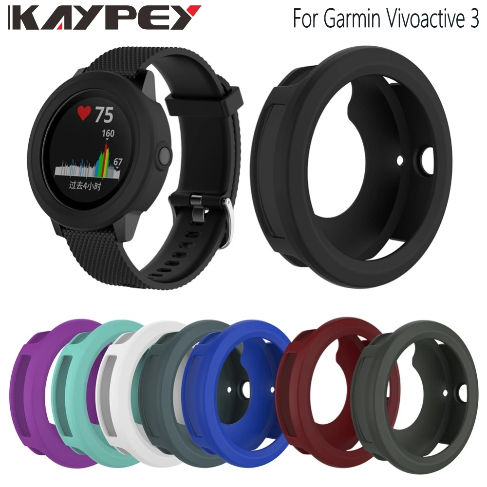 Силиконовый резиновый чехол для смарт часов Garmin Vivoactive 3 защитный Vivoactive3