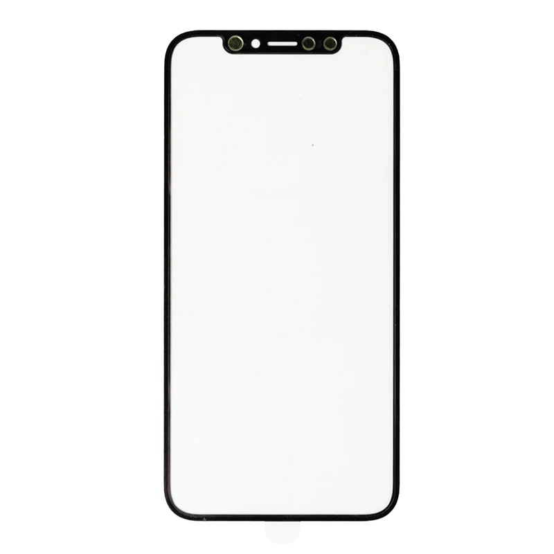 2 комплекта для iPhone X Переднее внешнее стекло с ока рамкой ободок наклейками