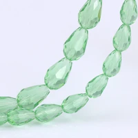 olingart 811mm 50pcs waterdrop faceted austrian crystal beads crystal color teardrop glass bead for jewelry making bracelet