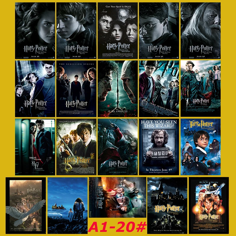 Academy of Magic Potter 20/шт ПВХ серии наклейки классический креативный дизайн коллекция подарок высокое качество печати