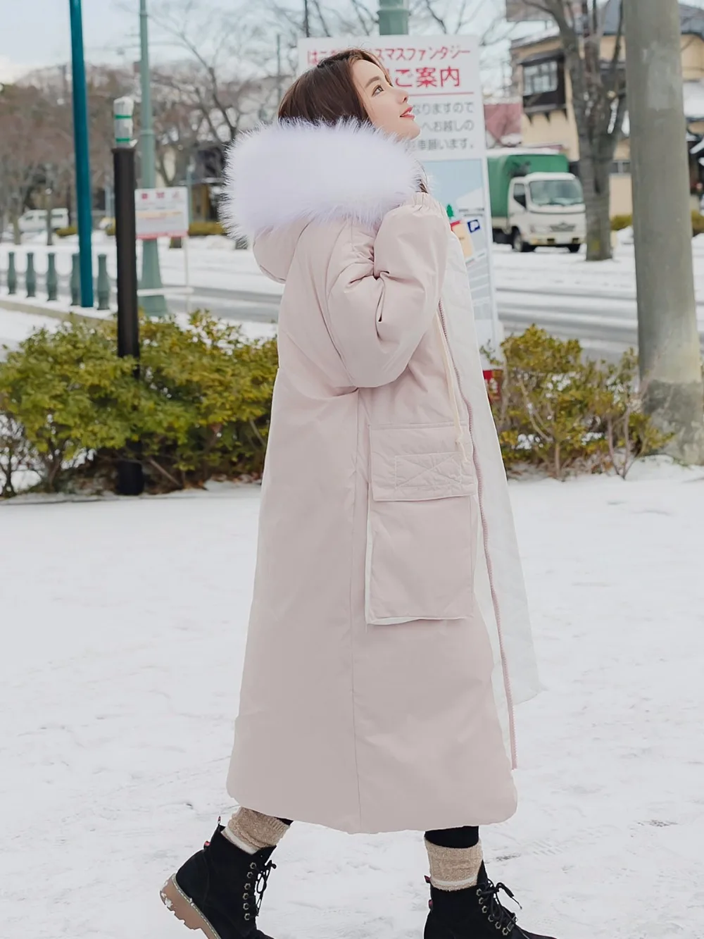 Анти-сезон хлопок Костюмы Женская зимняя обувь 2018 новая утепленная длинная