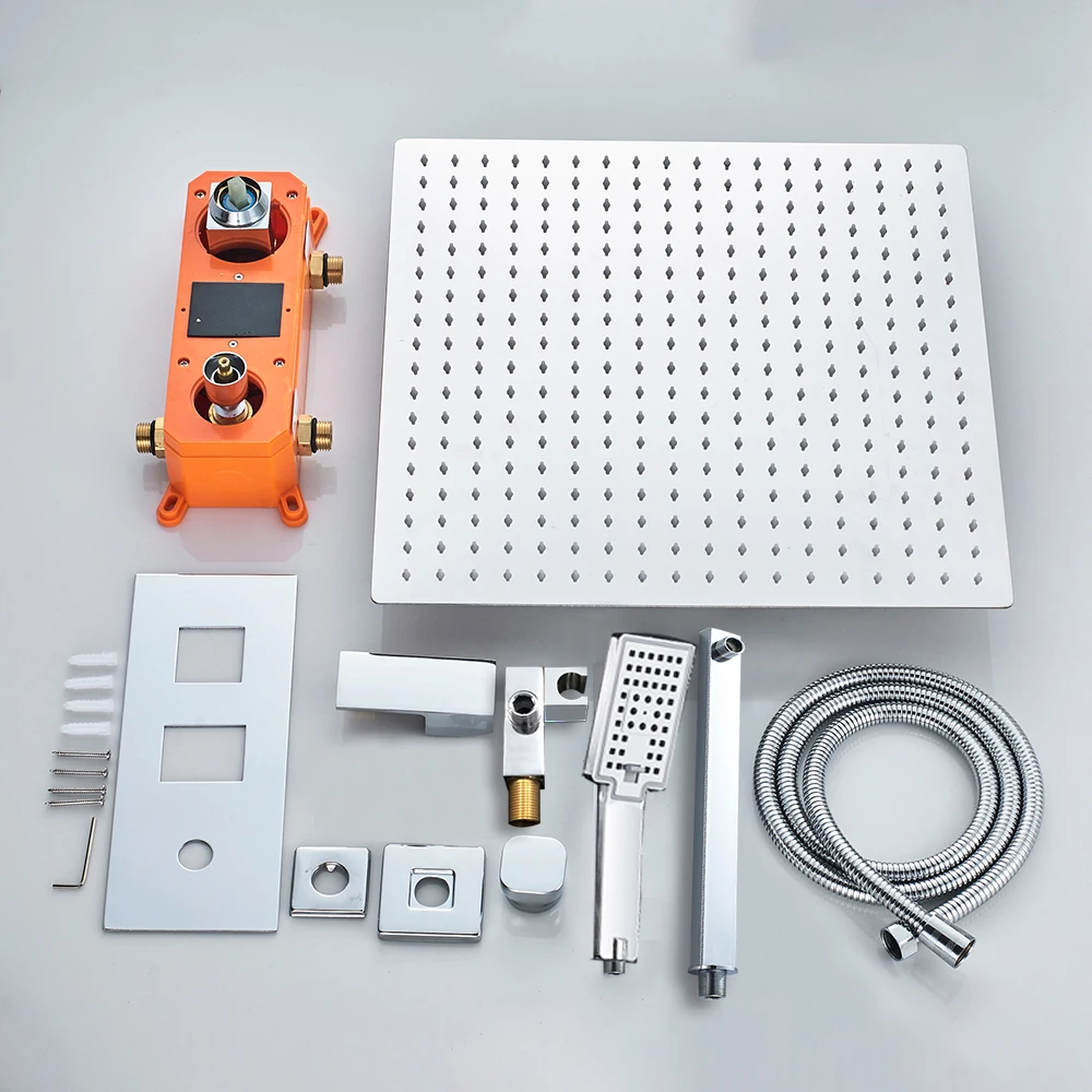 Смеситель для ванной комнаты хромированный смеситель душа с цифровым дисплеем