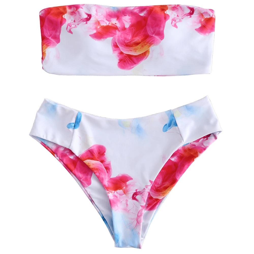 2018 бандо Бикини Набор без косточек купальный костюм женская сексуальная высокая