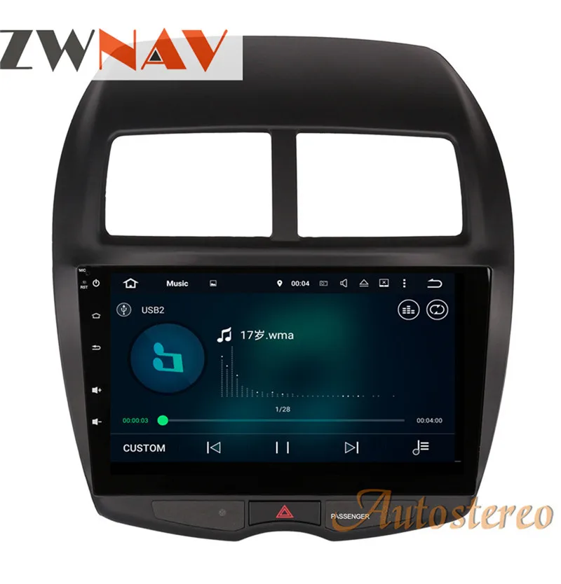 10,2 дюймов и 8 дюймов Android 7,1 автомобильный dvd-плеер gps навигация для Мицубиси ASX RVR Outlander Sport 2010
