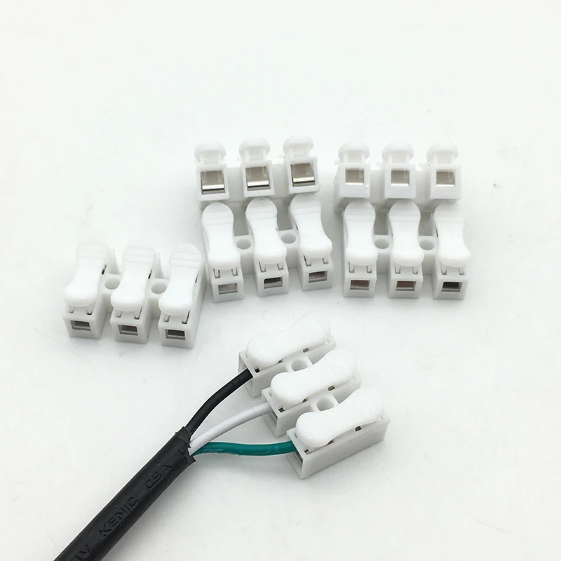

Wire Connectors 3Pins Electrical wire Connector Terminal Quick Splice Lock cable Connectors