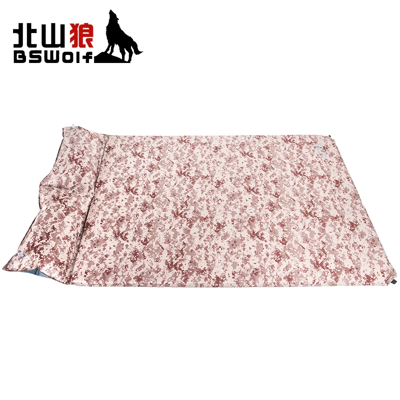 BSWolf двойная Автоматическая надувная подушка цифровой камуфляж матрас