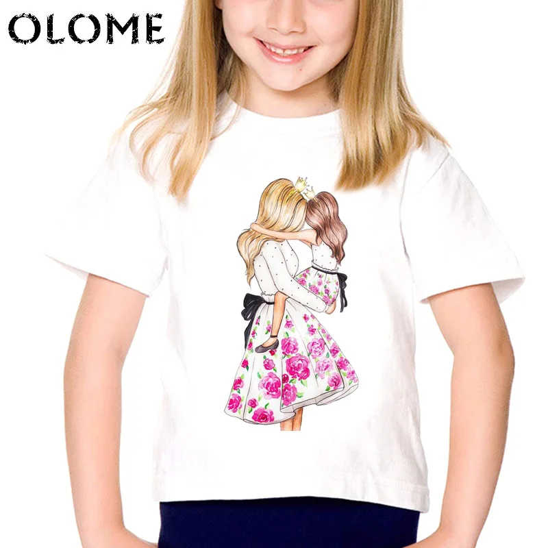 Футболки с надписью Super Mom/kids/girl забавные повседневные милые футболки Love для мамы