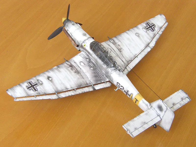3D бумажная модель 1:33 немецкая Ju-87 D3 Stuka Dive Bomber Модель Руководство DIY самолет Летающая модель военный Вентилятор коллекционный подарок