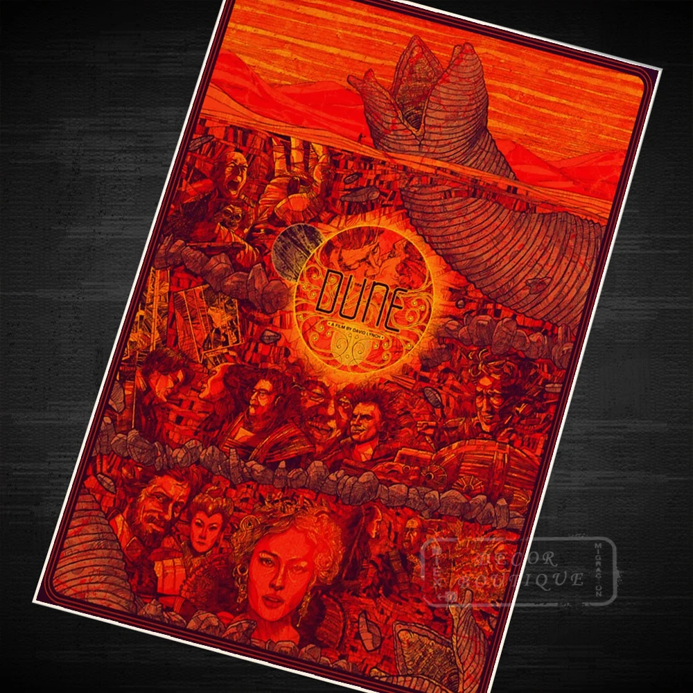 Дюна агитация Винтаж декоративная крафт бумага постер сделай сам наклейка на