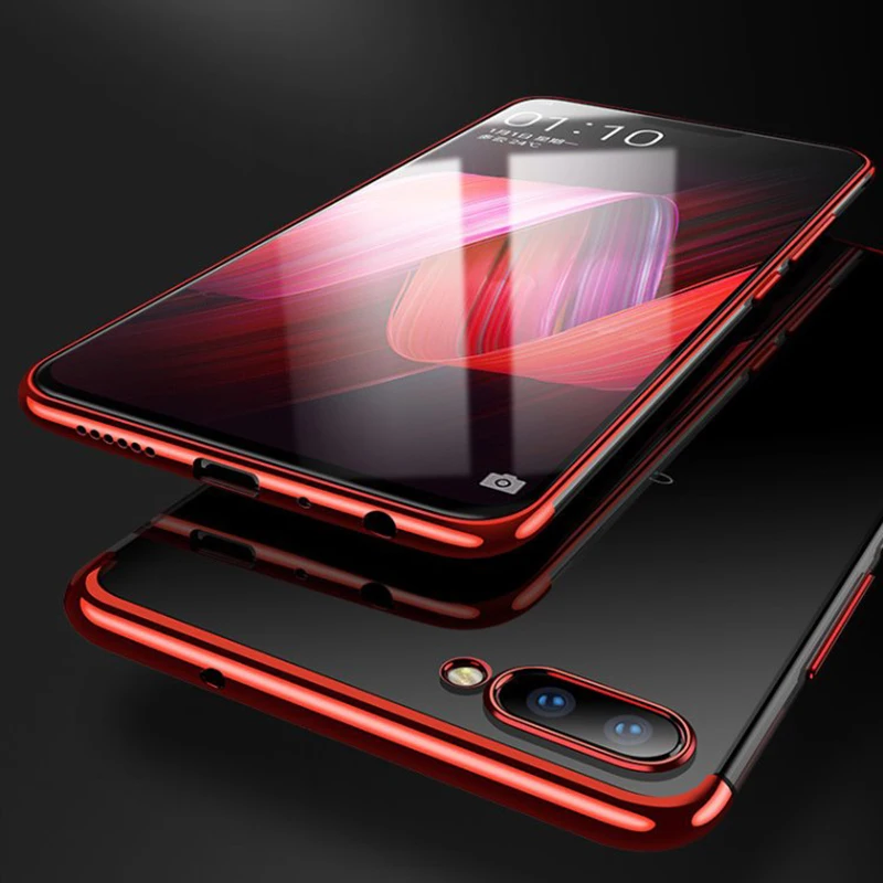 EXUNTON для Oppo F11 Pro F9 Чехол-бампер на заднюю панель ультратонкий прозрачный