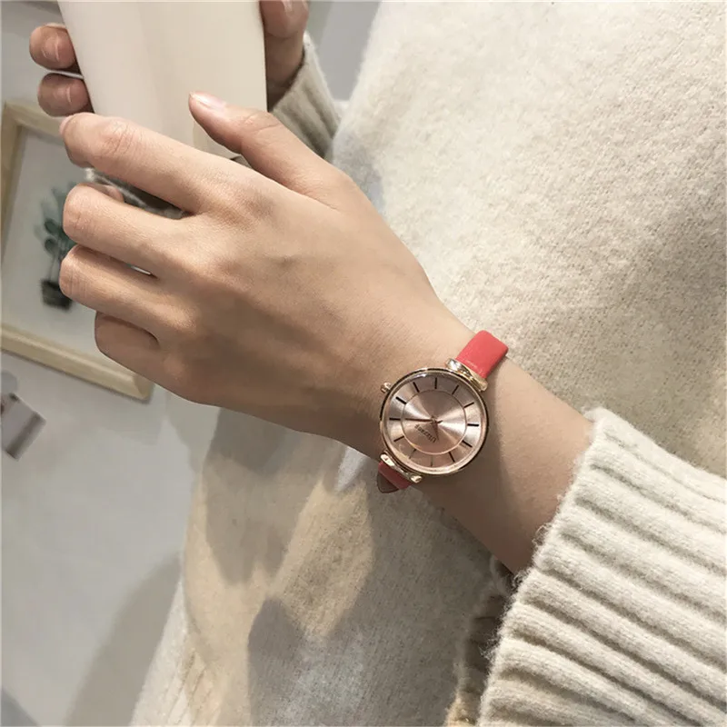 2018 новые часы Ulzzang в ретро стиле женские студенческие корейские версии Простой