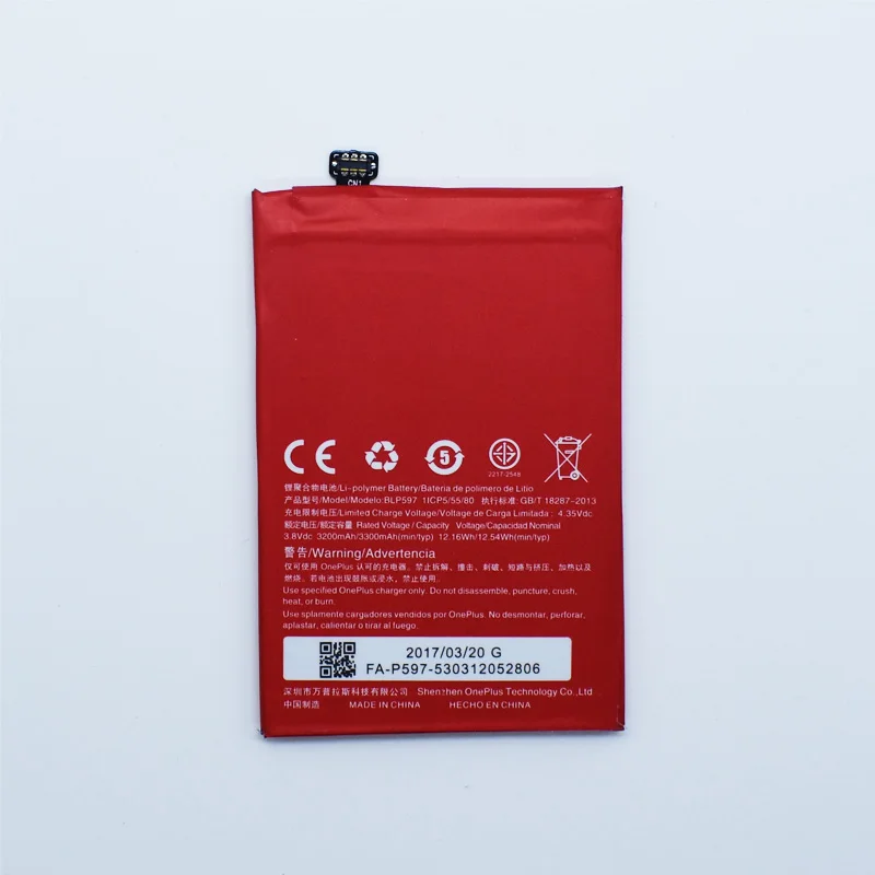 Original Hekiy BLP597 Batter For Oneplus 2 Two One Plus Li-ion Battery High Capacity 3300mAh Replacement Mobile Phone | Мобильные