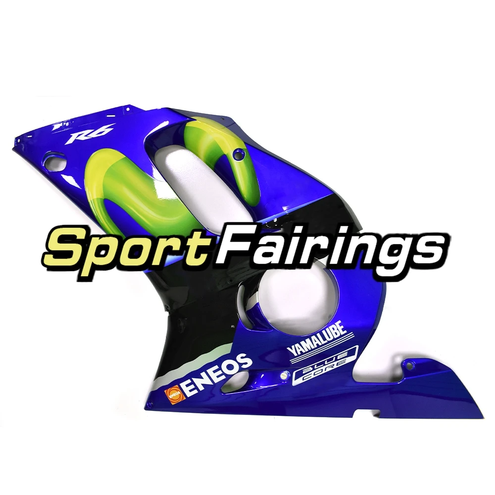Полный Sportbike Обтекатели для Yamaha YZF600 R6 1998 1999 2000 2001 2002 98 99 00 01 02 мотоцикл Carenes синие