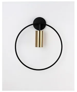D28cm Black gold Современный Железный настенный светильник, скандинавский золотой настенный светильник, домашний декор, спальня, ванная комната, зеркальный светильник s, внутренний светильник ing, декоративные лампы - Цвет абажура: D28cm Black gold