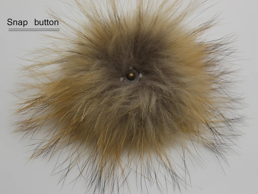 20 Pcs Real Fur Pompoms 13-15cm DIY Raccoon Fox Fur Pom Poms Fur Balls For Hats Cap Scarf Shoes Accessories Fur Cheap Wholesale