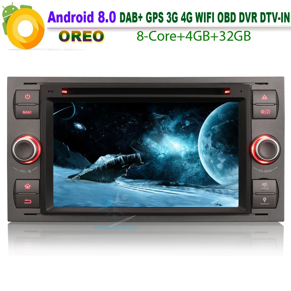 Подробная информация об Android 8 0 DAB + GPS WiFi 4G BT SD радио OBD Автомобильный DVD CD плеер для