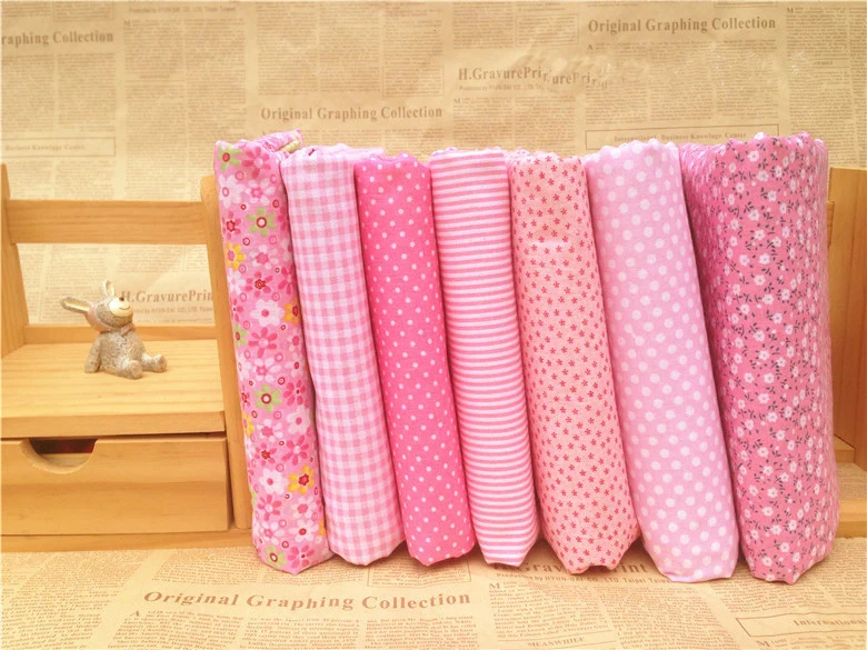 Hoomall 7 шт./компл. 25*25 см красный DIY Лоскутные ткани для шитья ткань младенца из