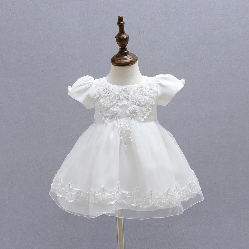 Крестильное платье для маленьких девочек, платье+ шляпа+ шаль, Vestidos Infantis, кружевное платье принцессы для свадебной вечеринки, крещение новорожденного, 3 предмета